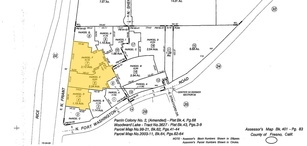 9433-9447 N Fort Washington Rd, Fresno, CA à louer - Plan cadastral – Image 2 sur 8