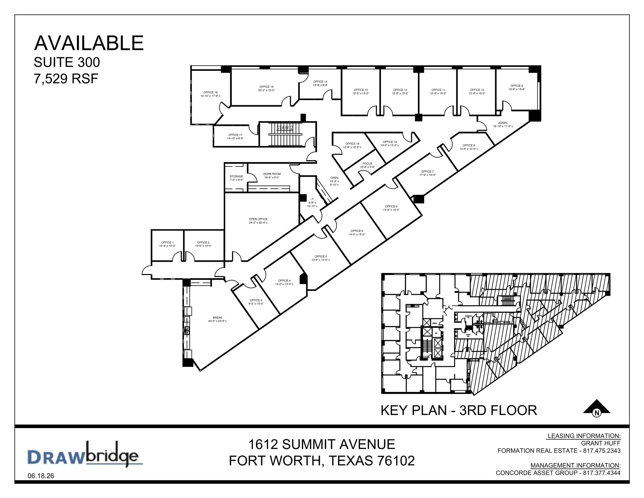1612 Summit Ave, Fort Worth, TX à louer Plan de site– Image 1 sur 1