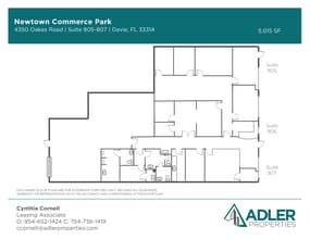 4350-4380 Oakes Rd, Davie, FL à louer Plan d’étage– Image 1 sur 10