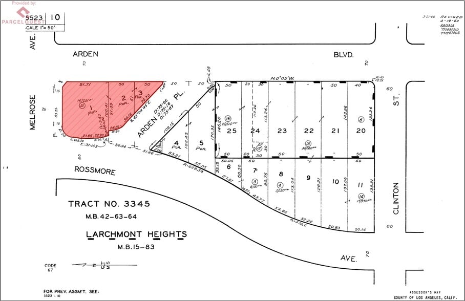 5782-5788 1/2 Melrose Ave, Los Angeles, CA à vendre - Plan cadastral – Image 3 sur 3