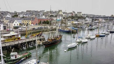 Douarnenez - Vue aérienne vue de carte