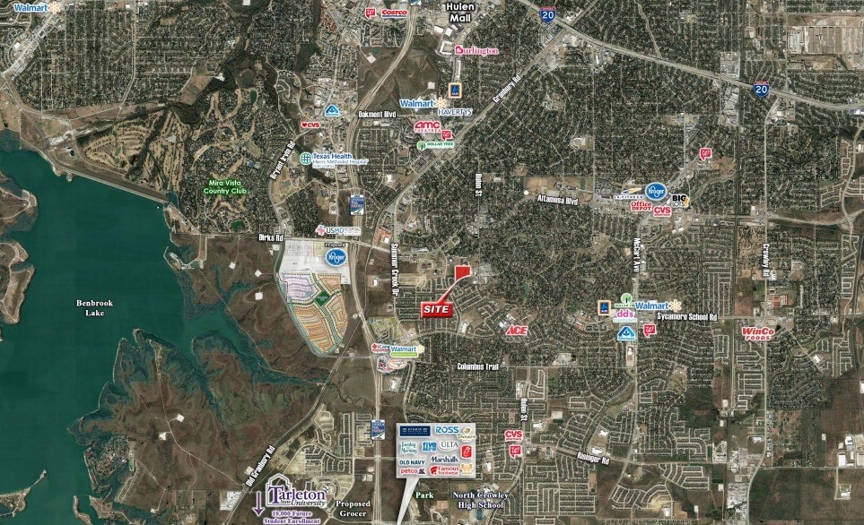 NWQ Kingswood Dr & Hulen St, Fort Worth, TX à vendre - Aérien – Image 2 sur 4
