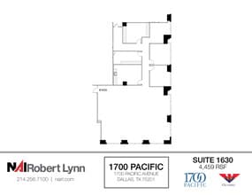 1700 Pacific Ave, Dallas, TX à louer Plan d’étage– Image 1 sur 1