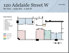 120 Adelaide St W, Toronto, ON à louer Plan d’étage– Image 1 sur 1