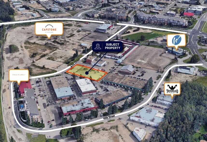 5549 47 St, Red Deer, AB à vendre - Aérien – Image 2 sur 3