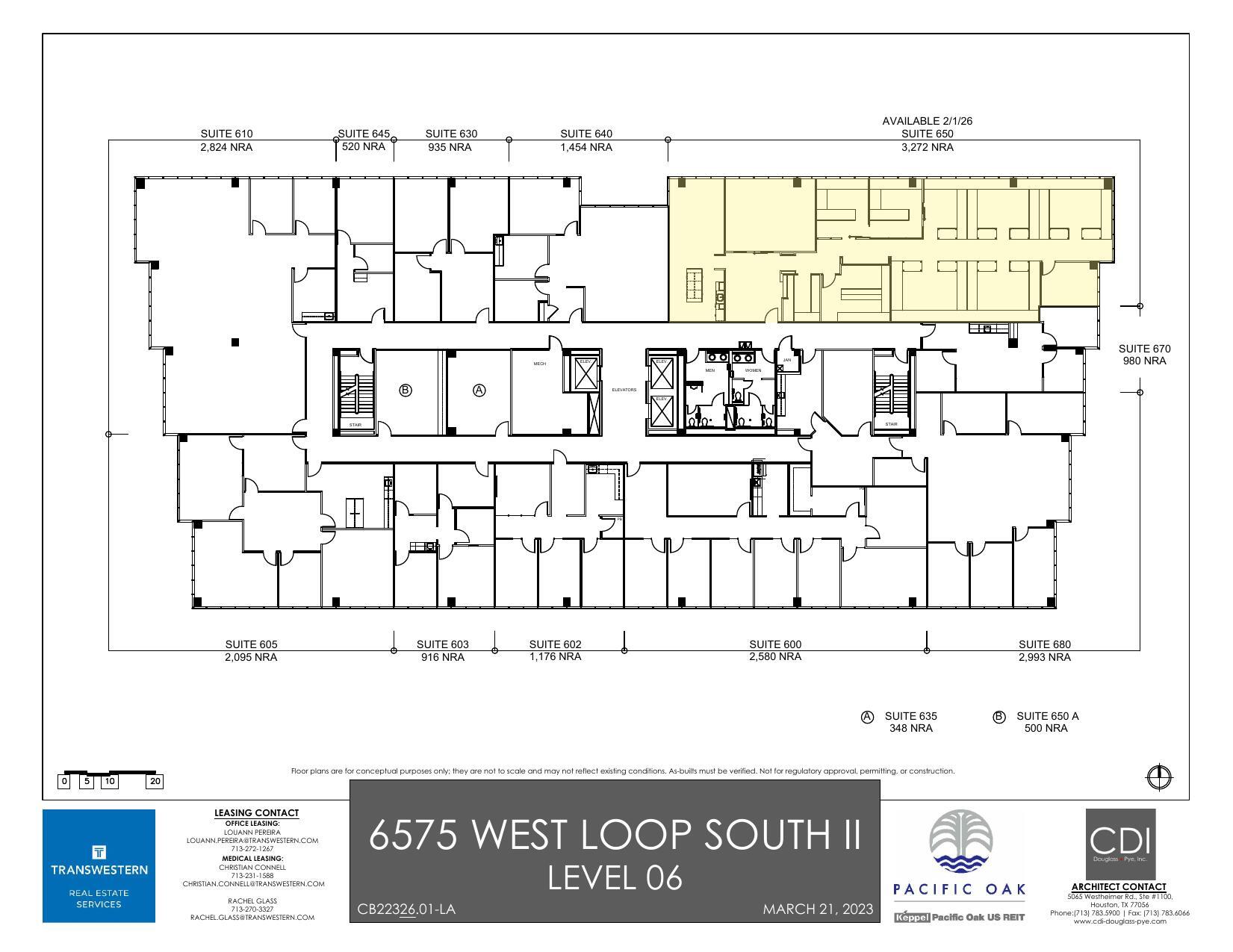 6575 West Loop South, Bellaire, TX à louer Plan d’étage– Image 1 sur 1