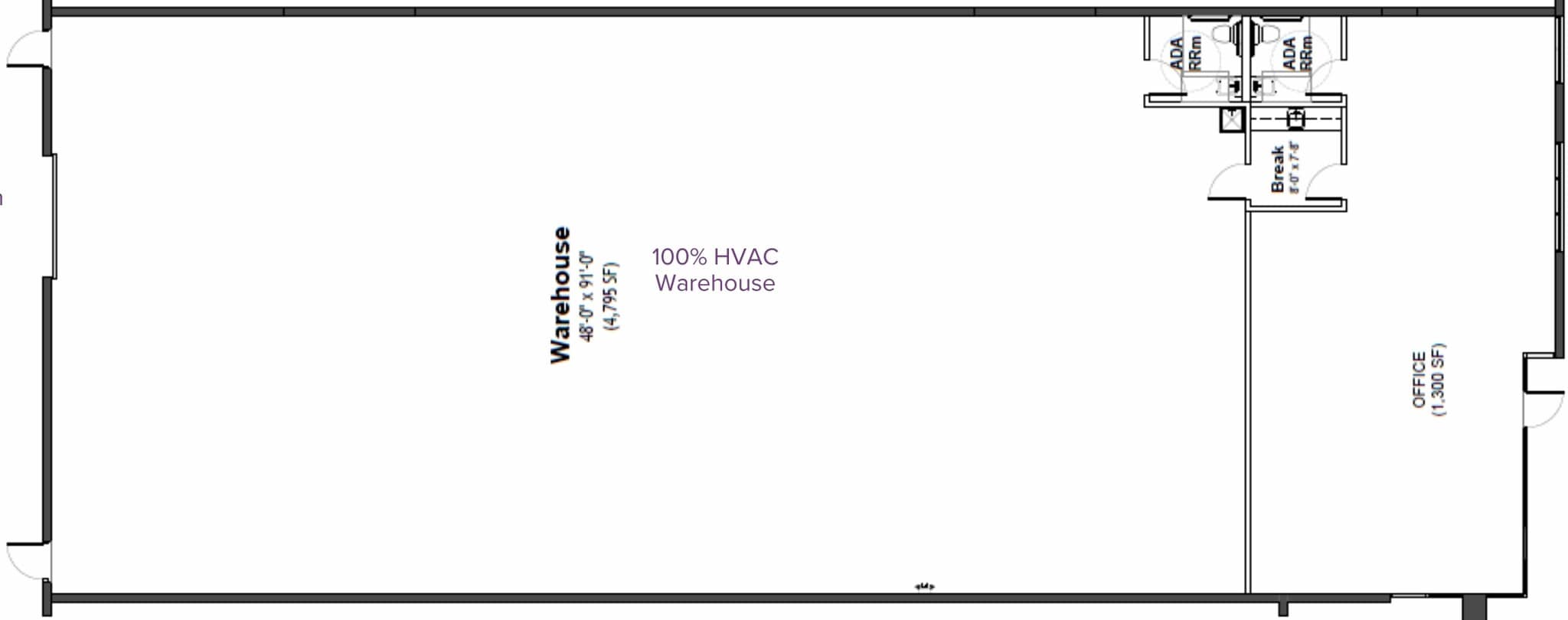 13300 McCormick Dr, Tampa, FL à louer Plan d’étage– Image 1 sur 3