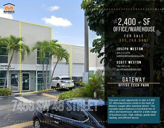 Plus de détails pour 7452-7466 SW 48th St, Miami, FL - Industriel/Logistique à vendre