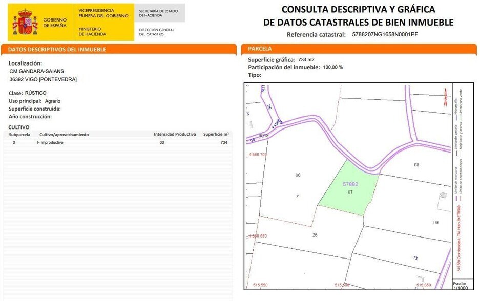 Rúa Gándara, Vigo, Pontevedra à vendre - Plan de site – Image 1 sur 19
