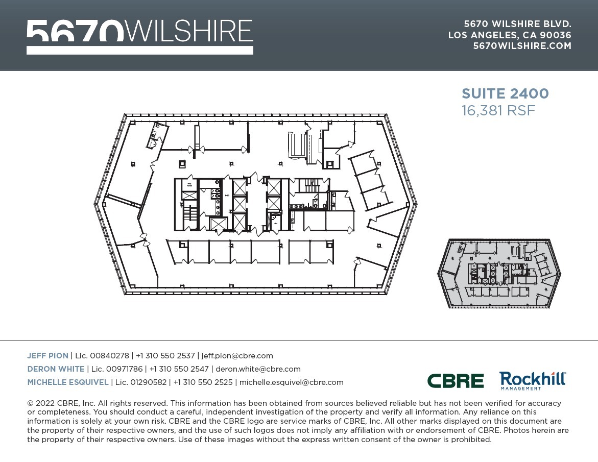 5670 Wilshire Blvd, Los Angeles, CA à louer Plan d’étage– Image 1 sur 1