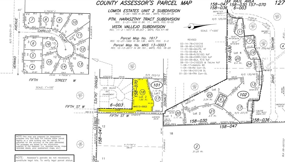 18935 5th St W, Sonoma, CA à vendre - Plan cadastral – Image 3 sur 3