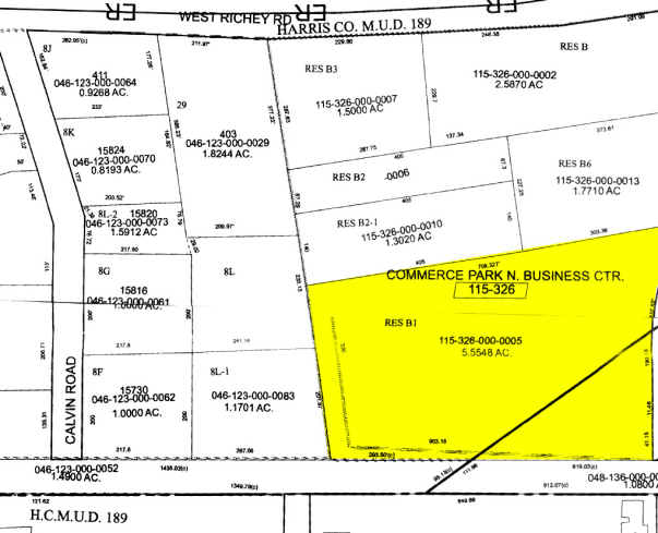 15631 Blue Ash Dr, Houston, TX à louer - Plan cadastral – Image 2 sur 6