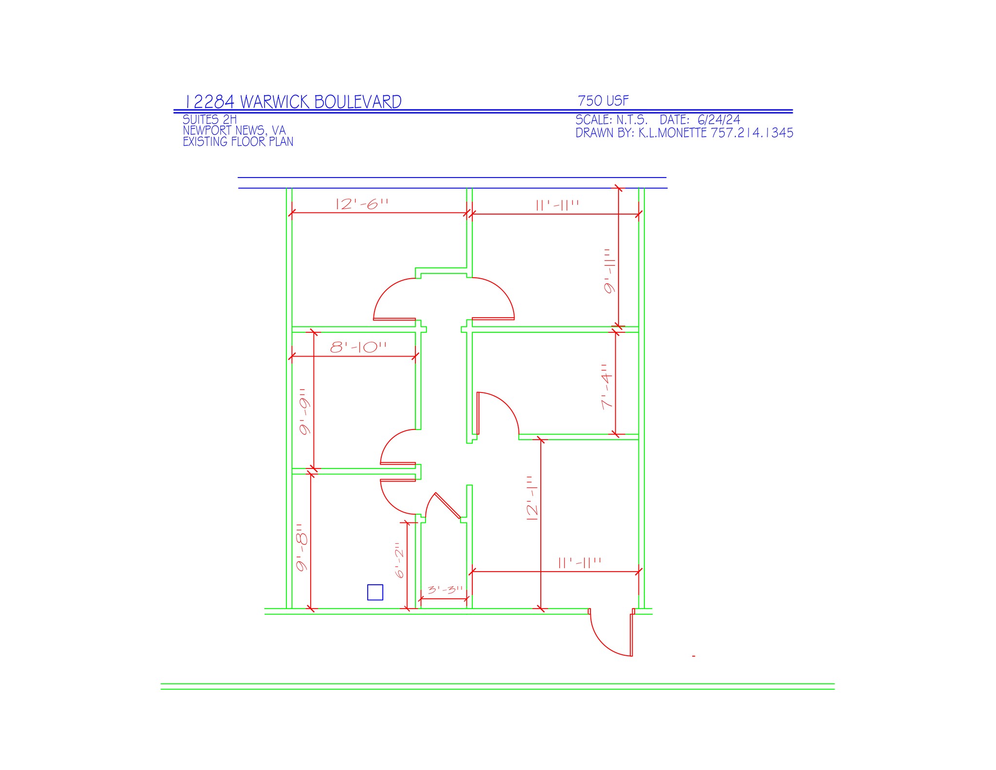 12284 Warwick Blvd, Newport News, VA à louer Plan de site– Image 1 sur 6