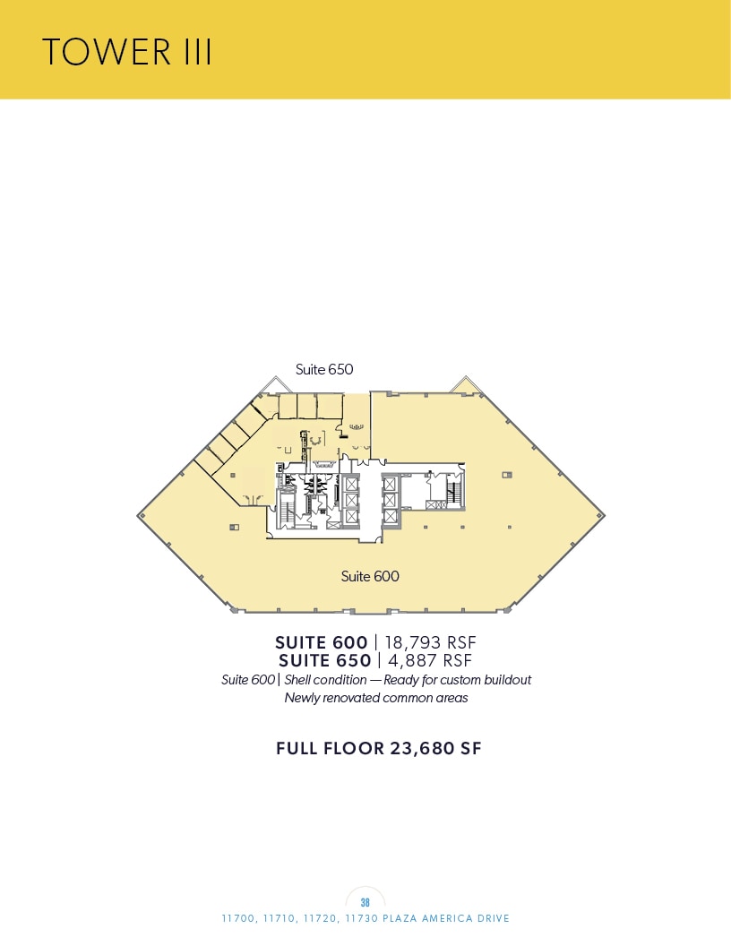 11700 Plaza America Dr, Reston, VA à louer Plan d’étage– Image 1 sur 1