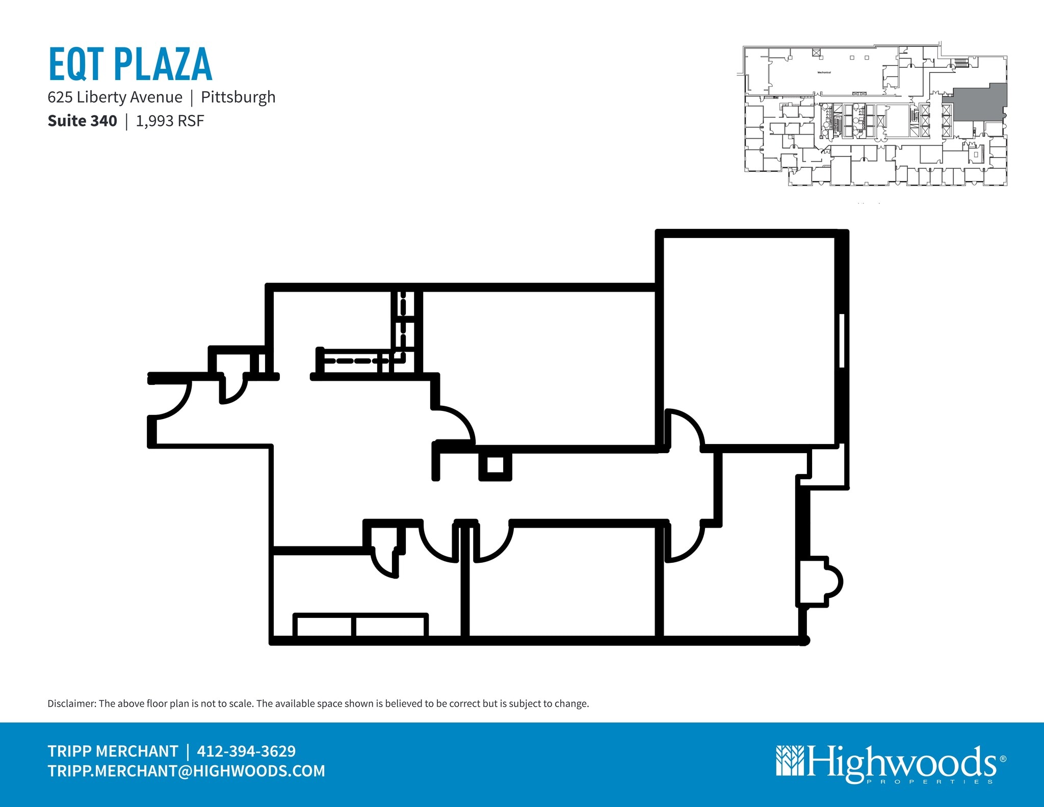 625 Liberty Ave, Pittsburgh, PA à louer Plan de site– Image 1 sur 1