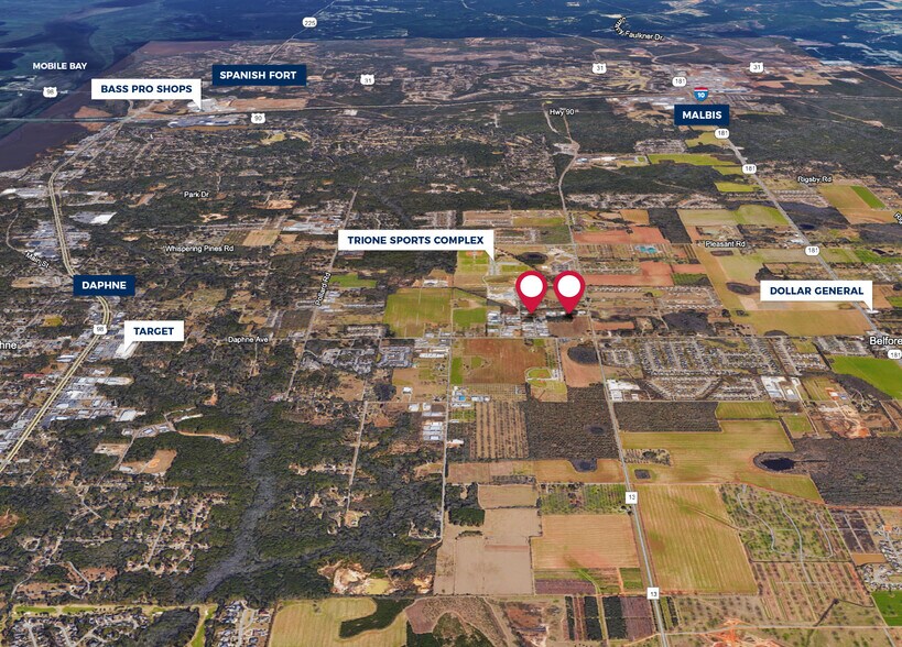 1851 Rand Ave, Daphne, AL à vendre - Aérien – Image 1 sur 2
