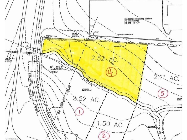McDowell Rd, Asheboro, NC à vendre - Plan cadastral – Image 1 sur 1
