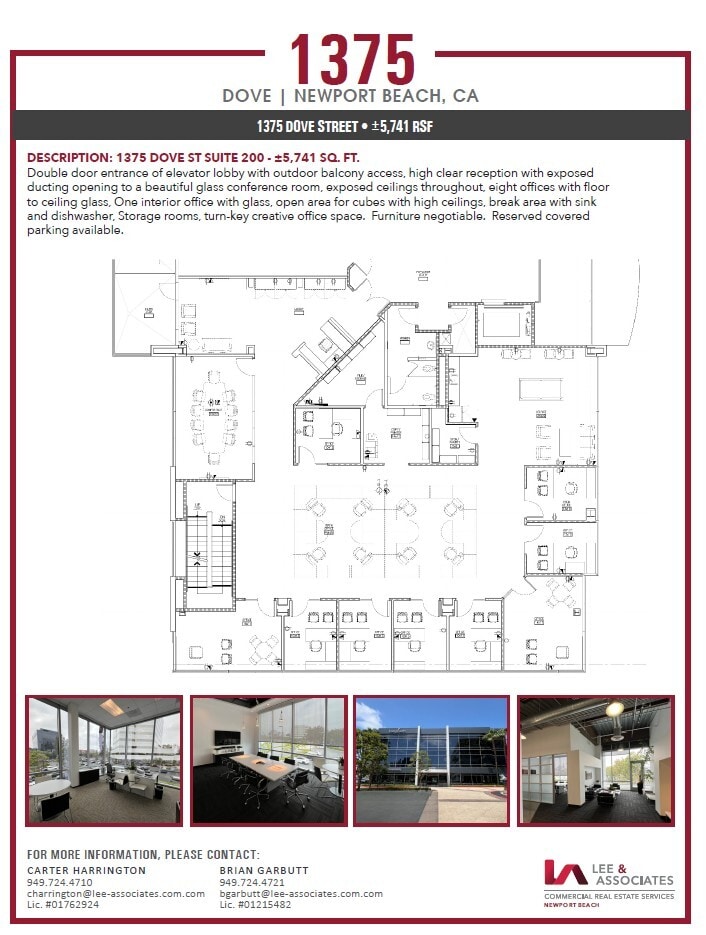 1401 Dove St, Newport Beach, CA à louer Plan d’étage– Image 1 sur 1