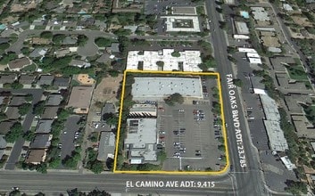 6001-6019 Fair Oaks Blvd, Carmichael, CA - VUE AÉRIENNE vue de carte