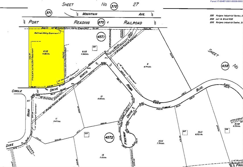 240 Circle Dr N, Piscataway, NJ à vendre - Plan cadastral – Image 2 sur 7