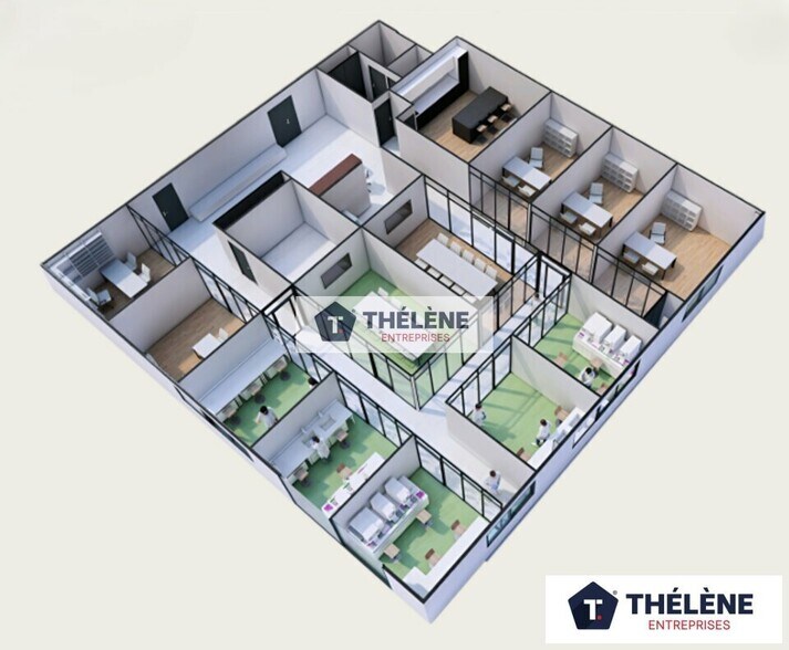 Bureau dans Montpellier à louer - Plan d’étage – Image 3 sur 9