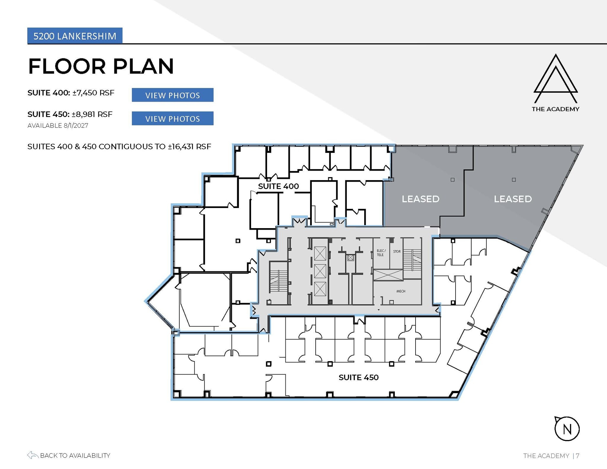 5200 Lankershim Blvd, North Hollywood, CA à louer Plan d’étage– Image 1 sur 1