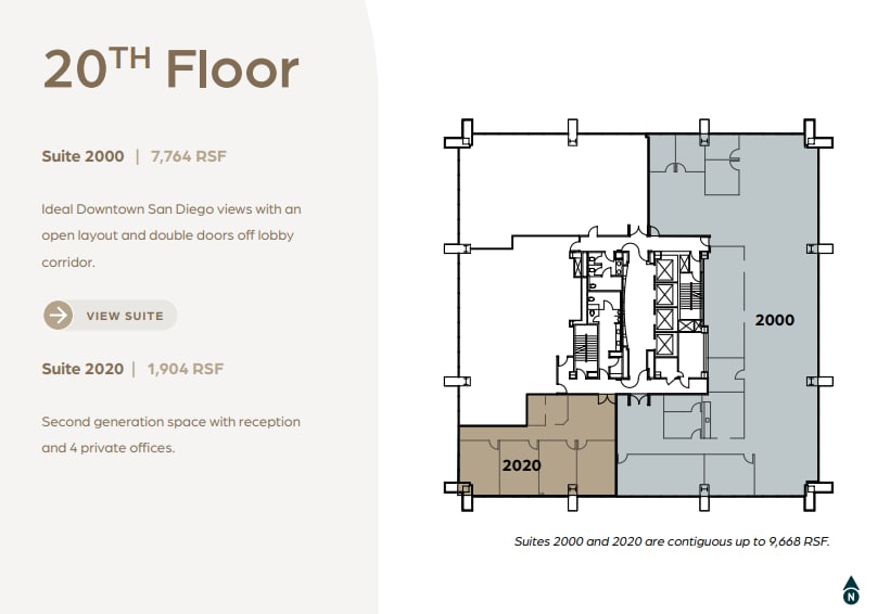600 B St, San Diego, CA à louer Plan d’étage– Image 1 sur 1