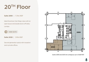 600 B St, San Diego, CA à louer Plan d’étage– Image 1 sur 1