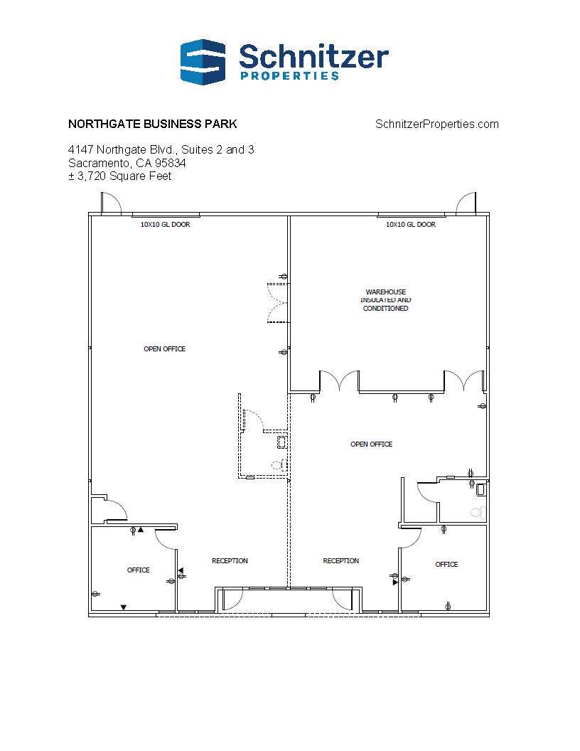 4135 Northgate Blvd, Sacramento, CA à louer Plan d’étage– Image 1 sur 1