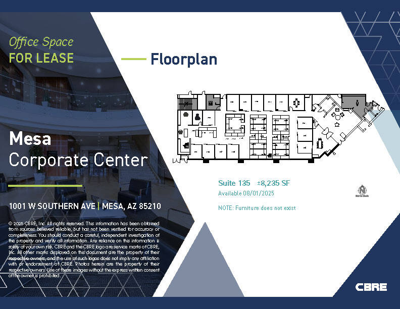 1001 W Southern Ave, Mesa, AZ à louer Plan d’étage– Image 1 sur 10
