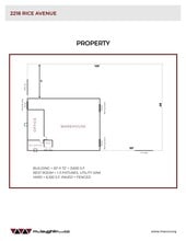 2218 Rice Ave, West Sacramento, CA à louer Plan de site– Image 1 sur 1