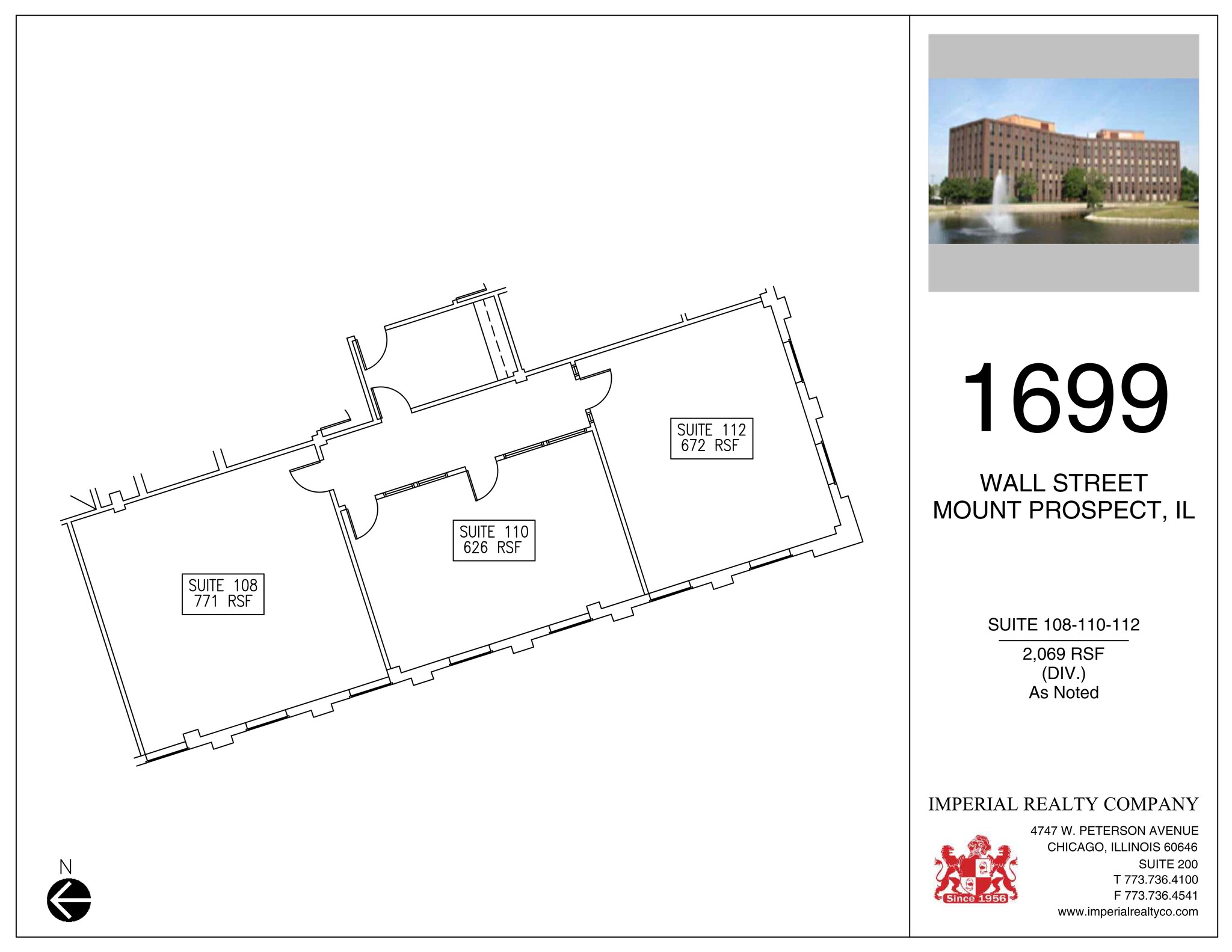 1699 Wall St, Mount Prospect, IL à louer Plan de site– Image 1 sur 1