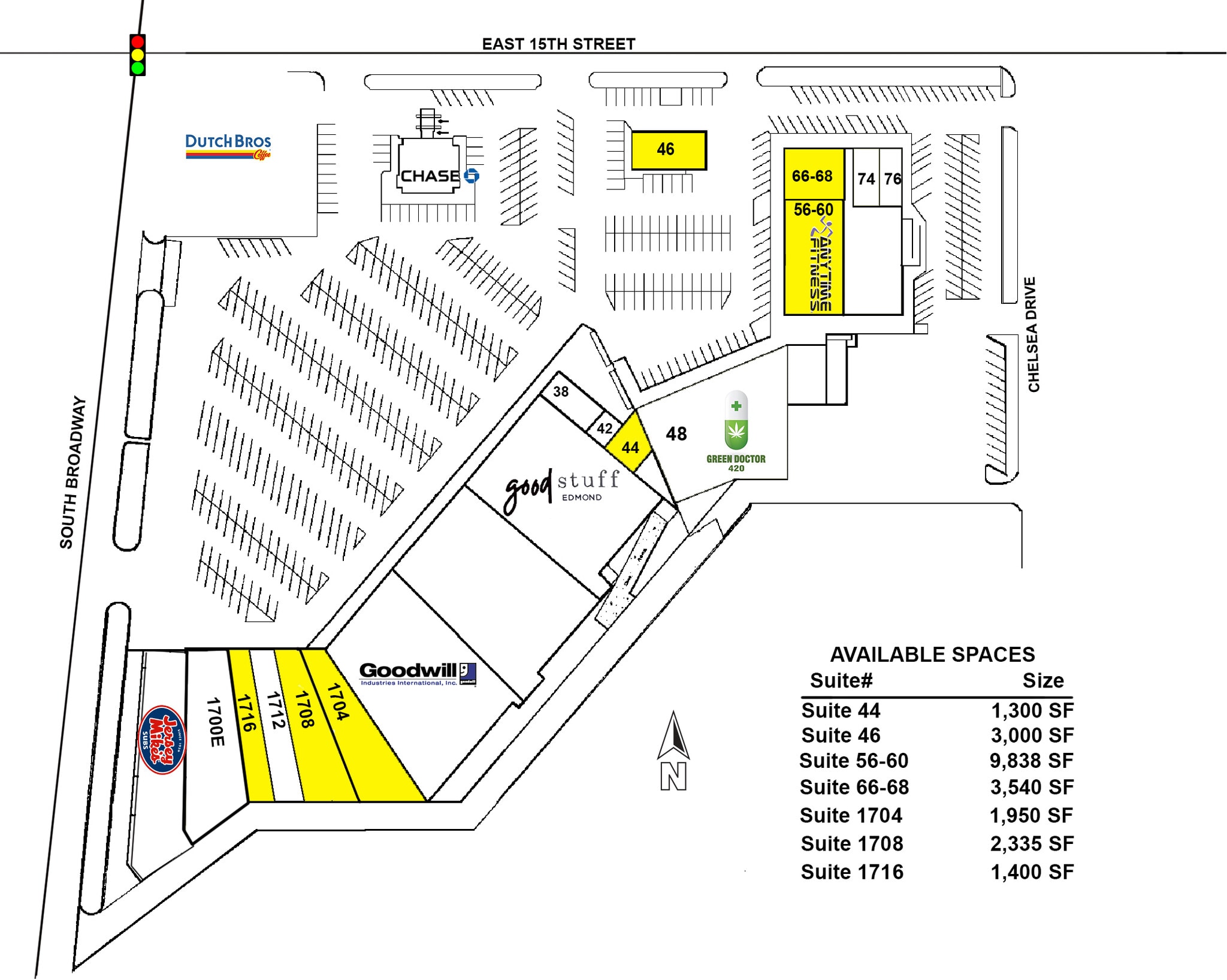 1700 S Broadway Ave, Edmond, OK à louer Plan de site– Image 1 sur 1