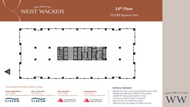 225 W Wacker Dr, Chicago, IL à louer Plan d’étage– Image 1 sur 1