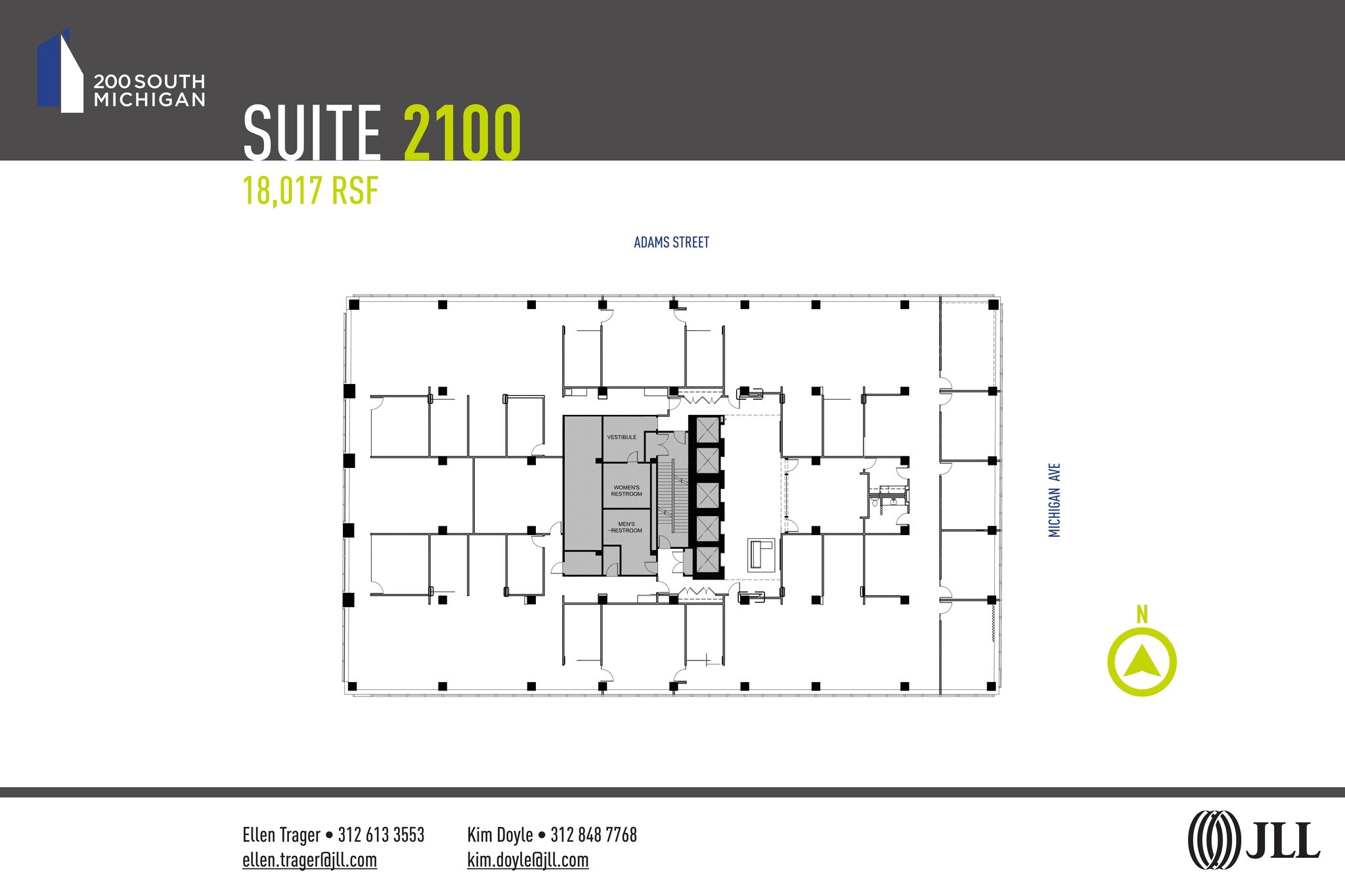 200 S Michigan Ave, Chicago, IL à louer Plan d’étage– Image 1 sur 1