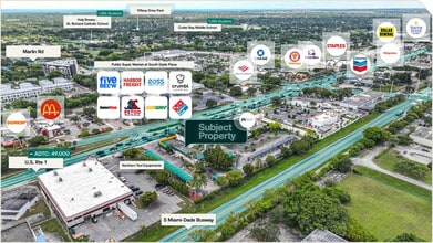 18210 S Dixie Hwy, Miami, FL - VUE AÉRIENNE vue de carte