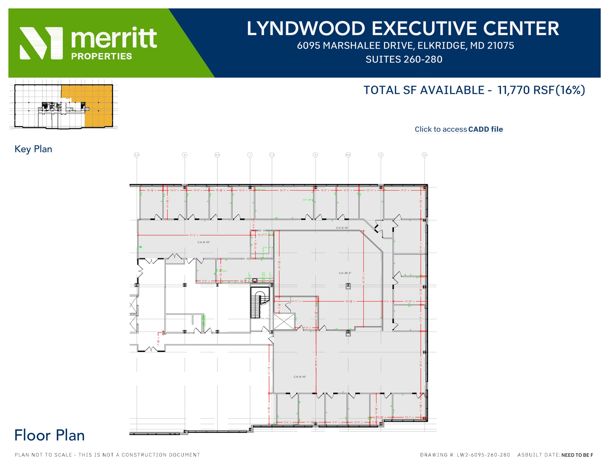 6095 Marshalee Dr, Elkridge, MD à louer Plan d’étage– Image 1 sur 1