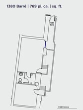 1320-1390 Rue Barré, Montréal, QC à louer Plan d’étage– Image 1 sur 1