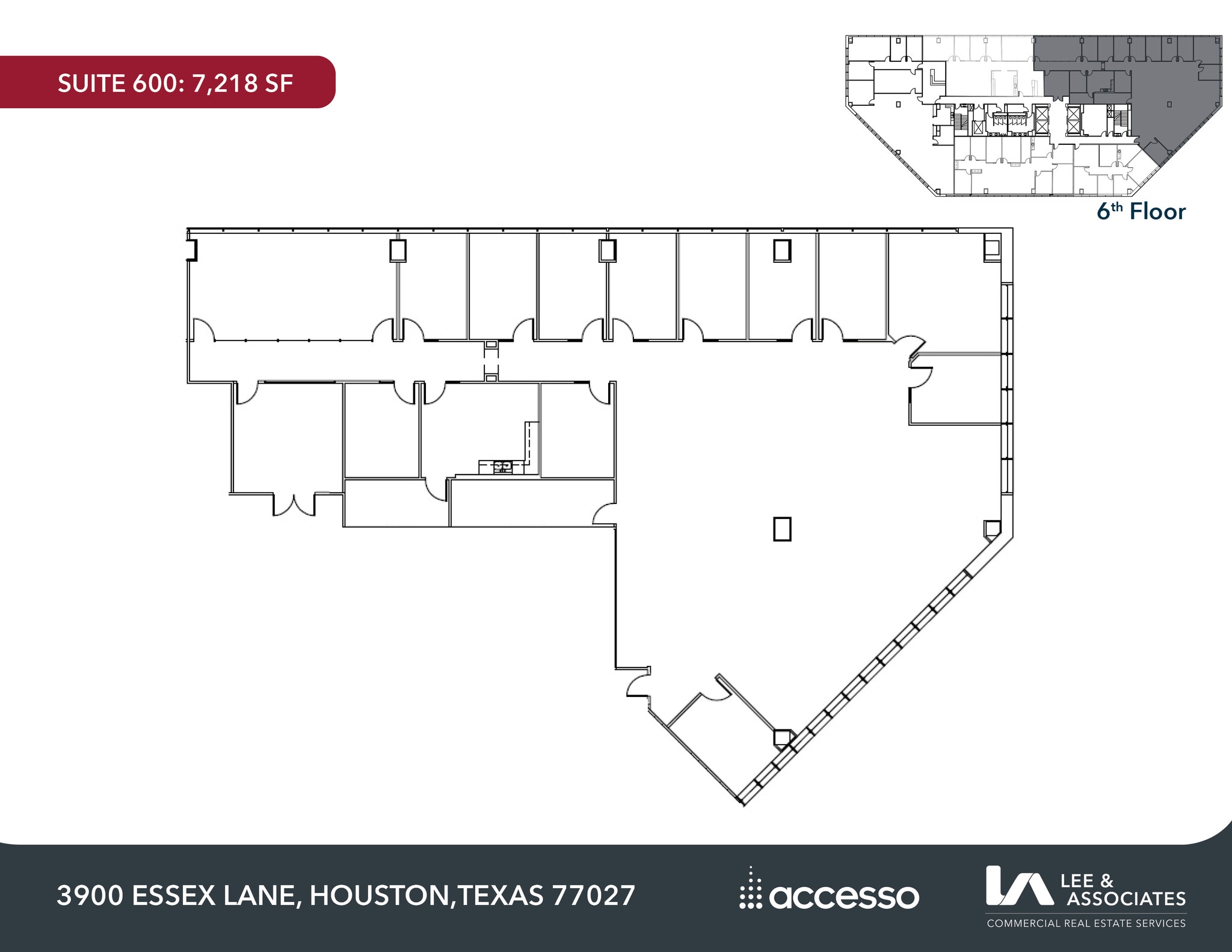 3900 Essex Ln, Houston, TX à louer Plan d’étage– Image 1 sur 1