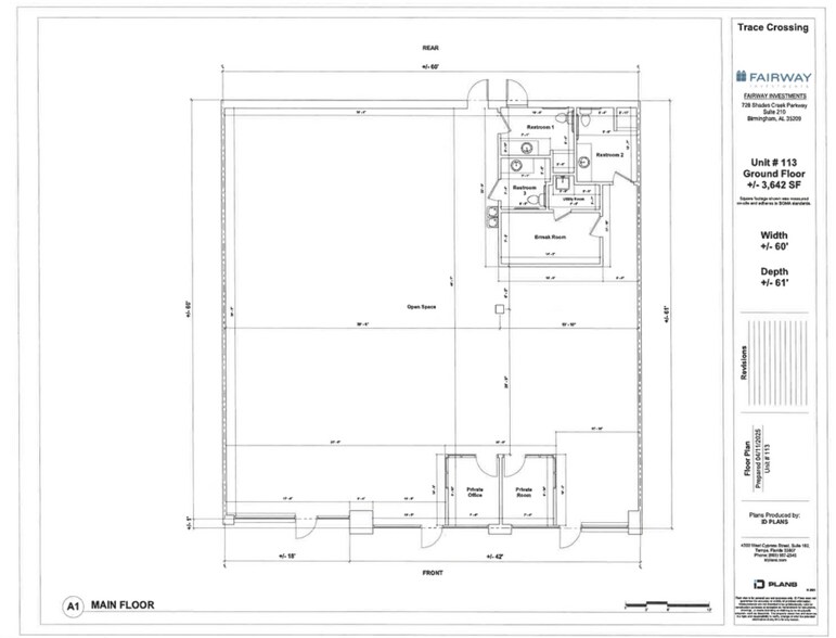 2543 John Hawkins Pky, Birmingham, AL à louer - Plan d’étage – Image 2 sur 2