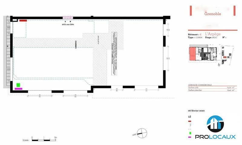 Local commercial dans Grenoble à louer - Plan d’étage – Image 1 sur 12