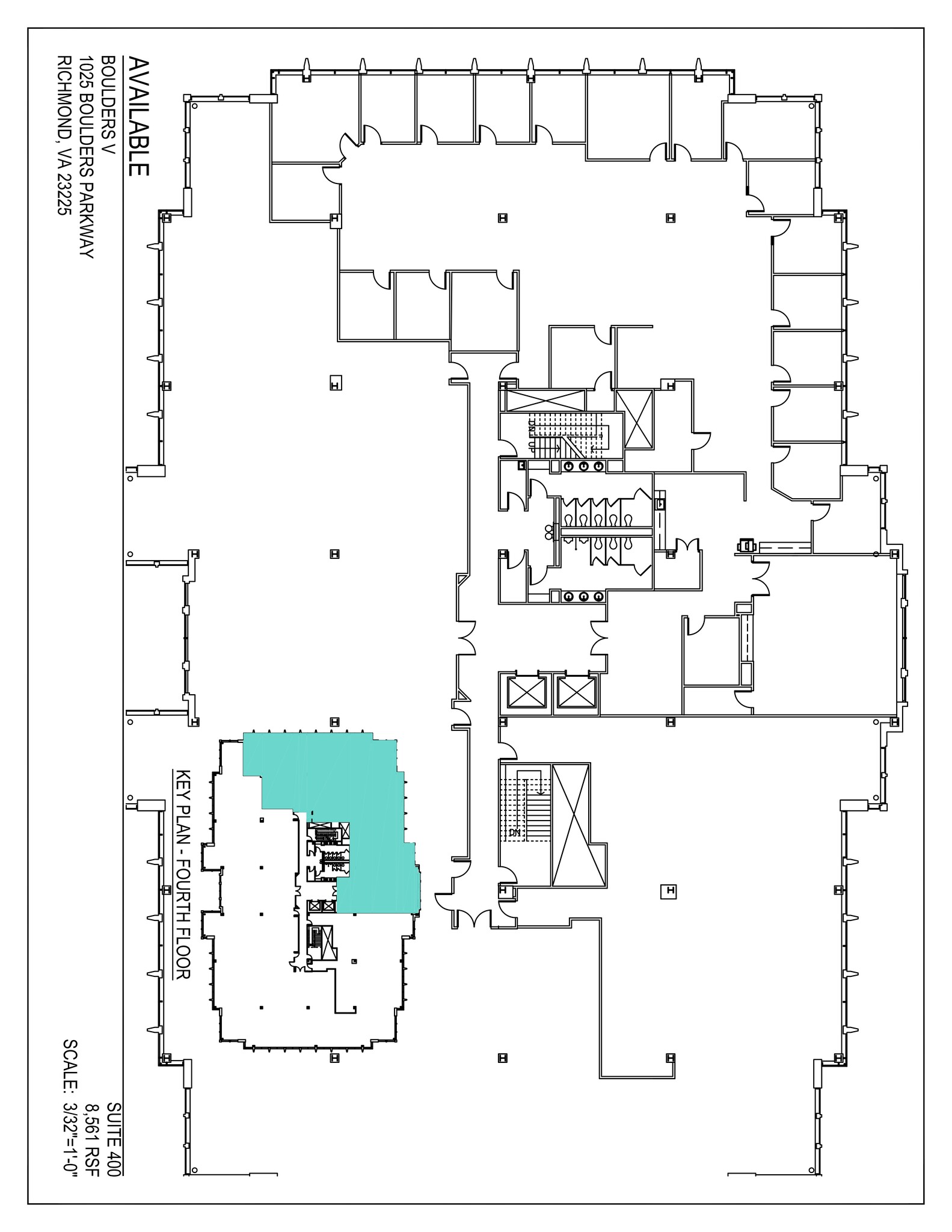 7501 Boulder View Dr, North Chesterfield, VA à louer Plan de site– Image 1 sur 1