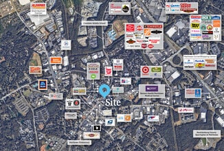 324 N Trade St, Matthews, NC - VUE AÉRIENNE  vue de carte