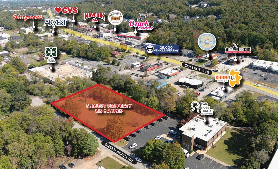 Green Acres Rd, Fayetteville, AR à vendre - Photo de l’immeuble – Image 2 sur 6