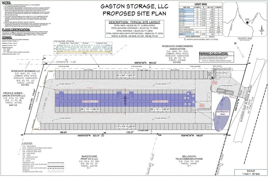 Gaston Day School Rd, Gastonia, NC à vendre - Plan de site – Image 3 sur 3