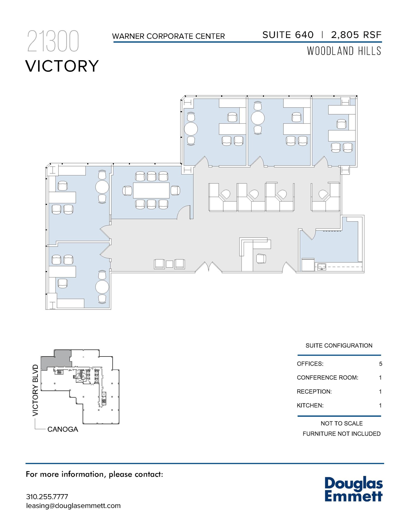 21300 Victory Blvd, Woodland Hills, CA à louer Plan d’étage– Image 1 sur 1