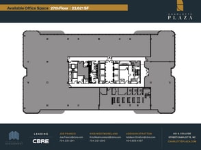 201 S College St, Charlotte, NC à louer Plan d’étage– Image 1 sur 1