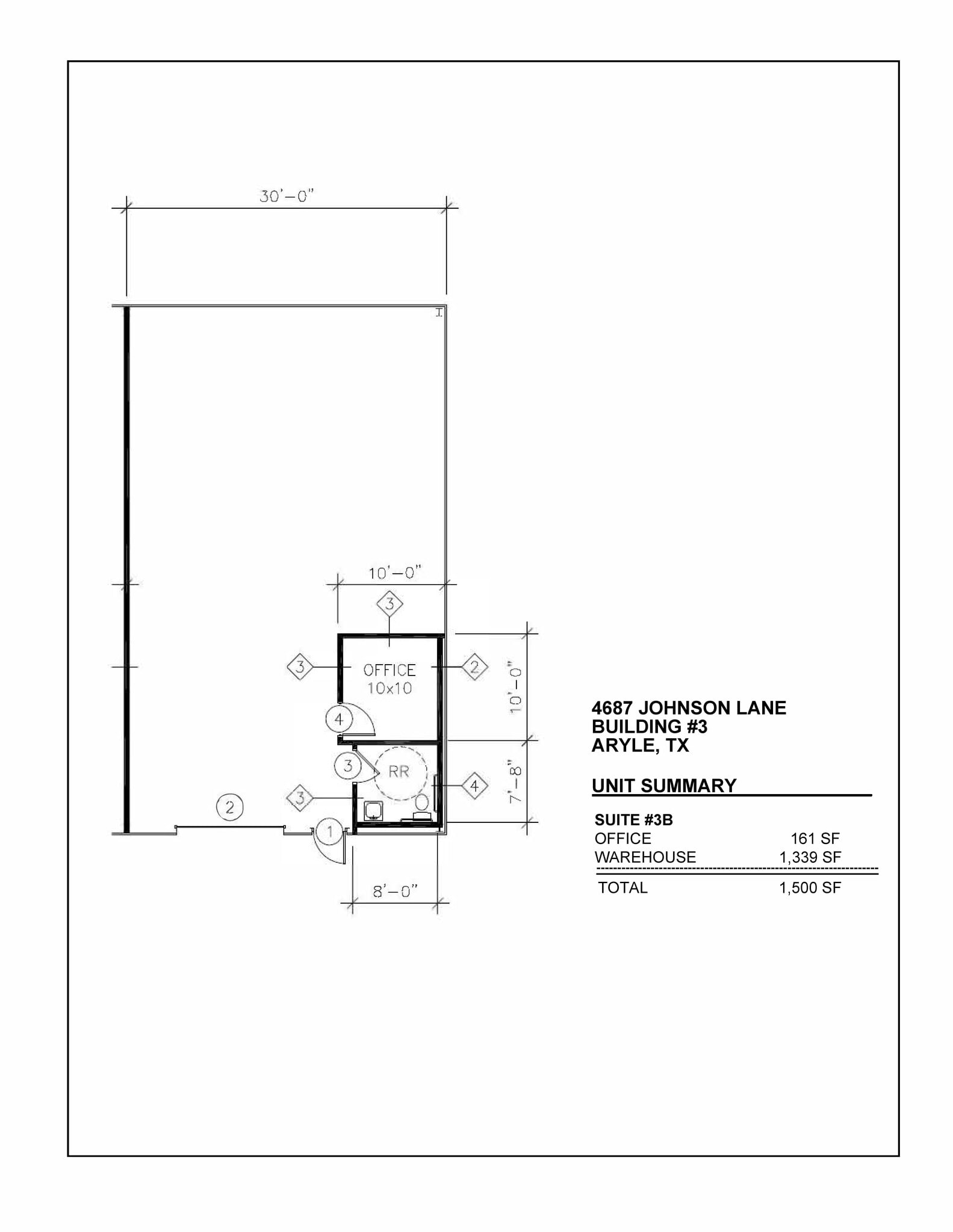 4687 Johnson Ln, Argyle, TX à louer Plan d’étage– Image 1 sur 1