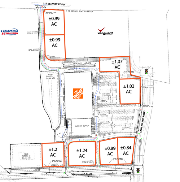0 Cane Island Pky & Kingsland Blvd, Katy, TX à louer - Plan de site – Image 2 sur 2