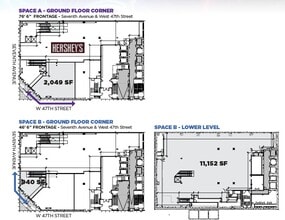 20 Times Sq, New York, NY à louer Plan d’étage– Image 2 sur 2
